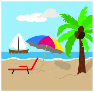 Vector Beach Png Image Clipart