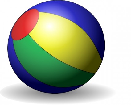 Beach Ball Vector In Open Office Drawing Clipart