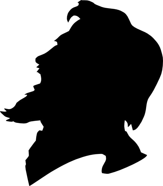 Man With Beard Silhouette Transparent Image Clipart