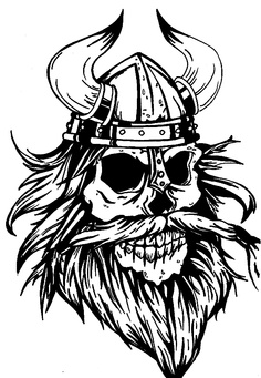 Skull With Beard Transparent Image Clipart