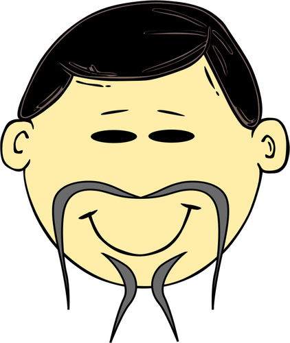 Chinese Man'S Head Clipart