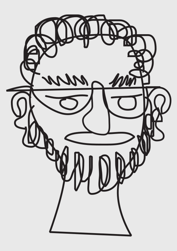 Bearded Guy Sketch Clipart