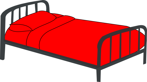 Bed Red At Vector Transparent Image Clipart