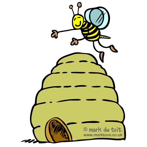 Beehive Honey Bee Hive Kid Free Download Clipart