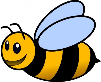 Bee Vector In Open Office Drawing Svg Clipart