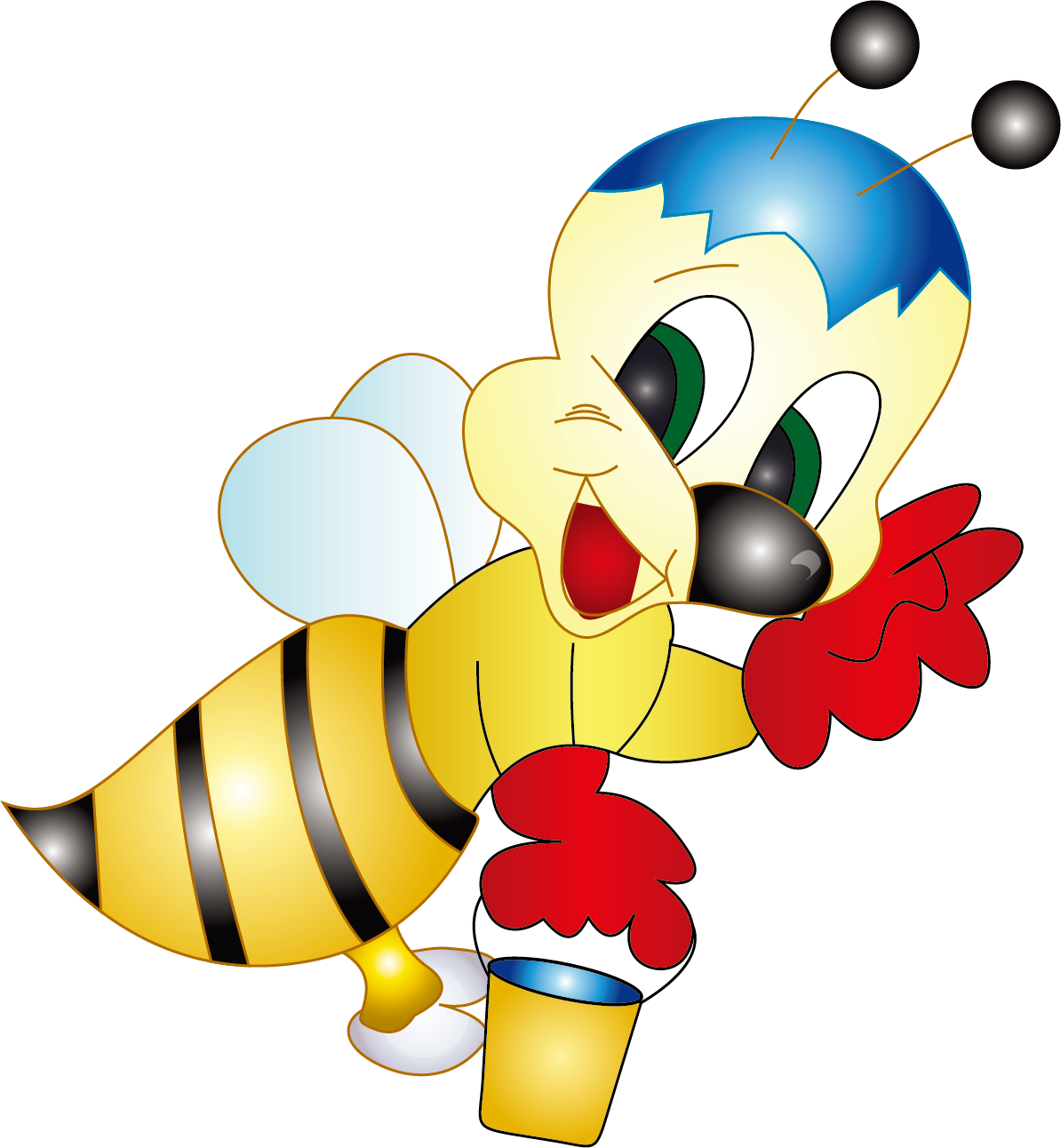 Honey Cartoon Bee PNG Free Photo Clipart