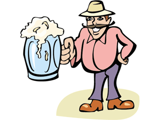 Man With Beer Transparent Image Clipart