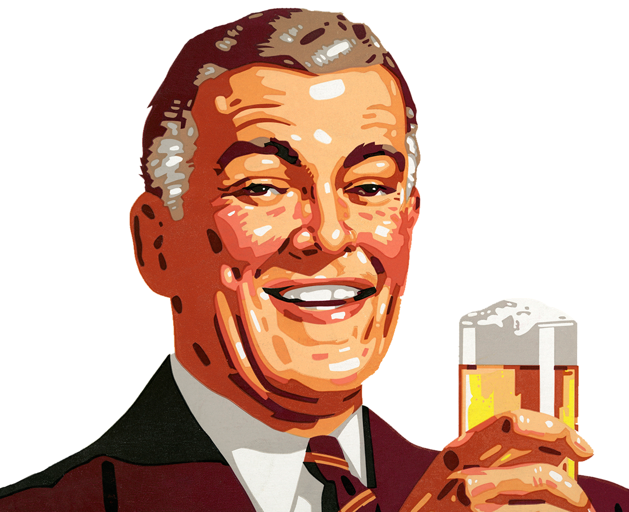 Drink Illustration Beer The With Man Clipart