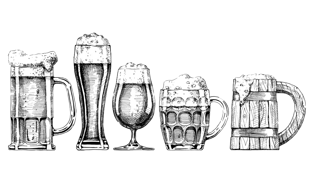 Foam Illustration Glass Beer Glassware Drawing Clipart