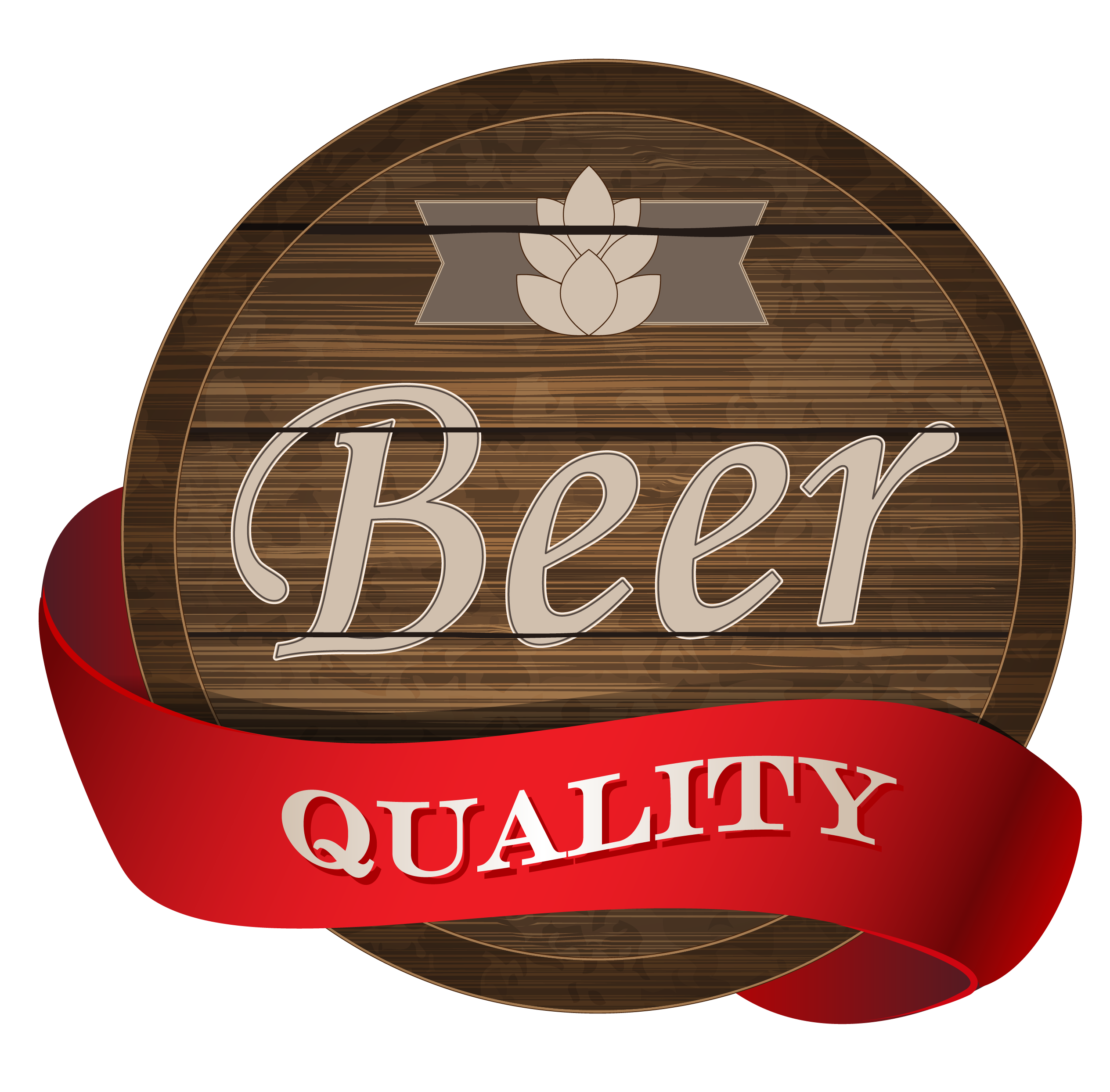 Wooden Beer Label Download HD PNG Clipart