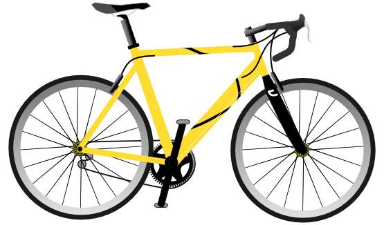 Yellow Bicycle Transparent Image Clipart