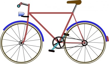 Bicycle Vector In Open Office Drawing Svg Clipart