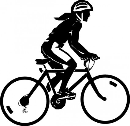 Steren Bike Rider Vector In Open Office Clipart