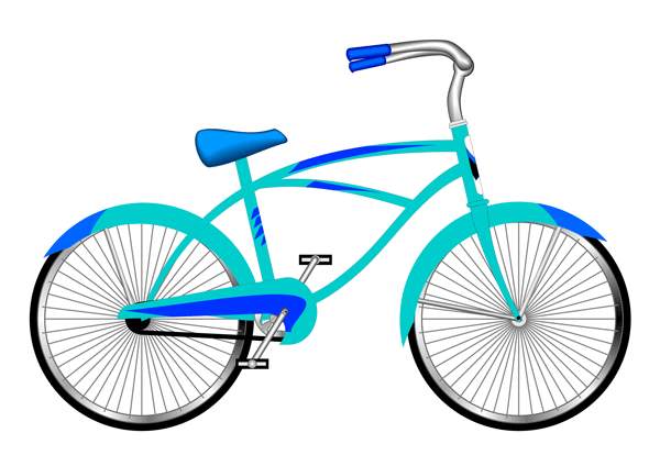 Bike Bicycle Blue Hd Photos Clipart