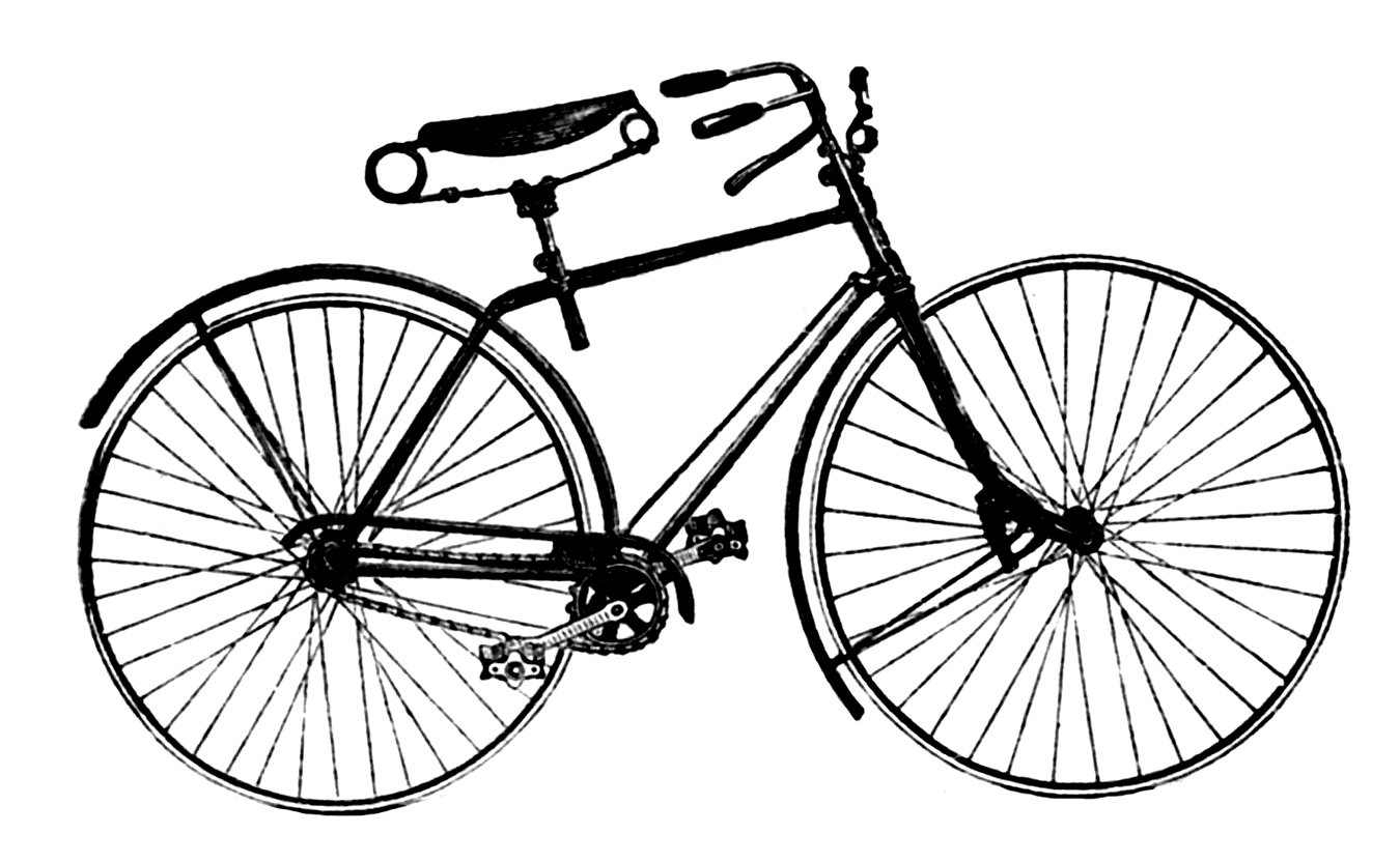 Велосипед Винтаж вид сбоку