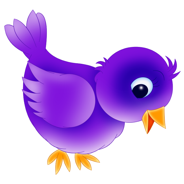 Cute Purple Bird Dromggd Top Png Image Clipart