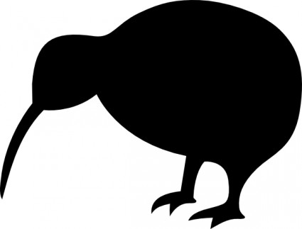 Kiwi Bird Vector In Open Office Drawing Clipart
