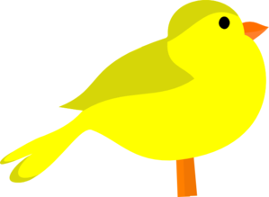 Yellow Bird At Vector Image Png Clipart