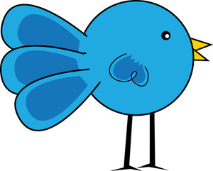 Bird Image Cartoon Of A Blue Bird Clipart