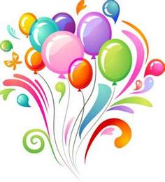 Birthday Balloons Balloons And Balloon Bouquet On Clipart