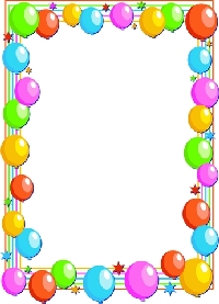 Birthday Balloons Cards Invitations Party Ideas Clipart
