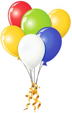 Birthday Balloons Birthday On Balloons And Happy Clipart