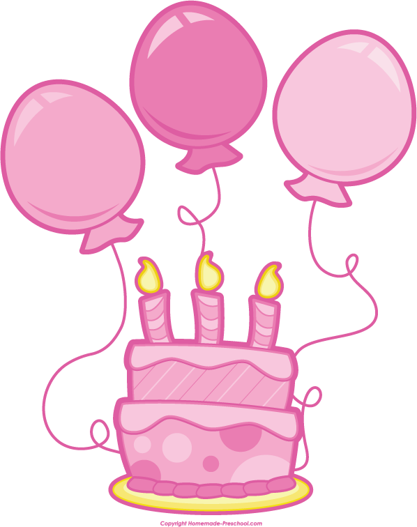 Pink Birthday Balloons Image Png Clipart