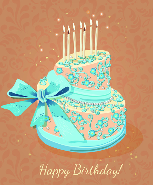 Happy Birthday Cake Balloons Vector Download Clipart