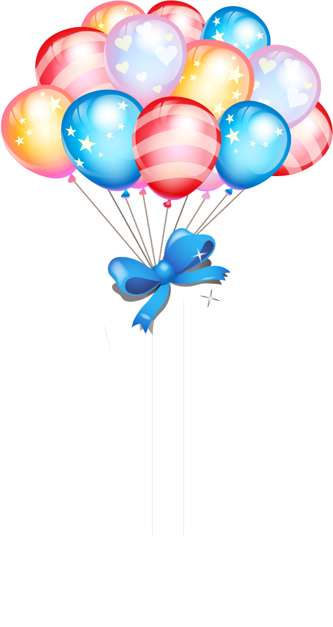 Vector Gift Balloon Birthday Cake Balloons Clipart