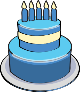 Blue Birthday Cake Image Png Clipart
