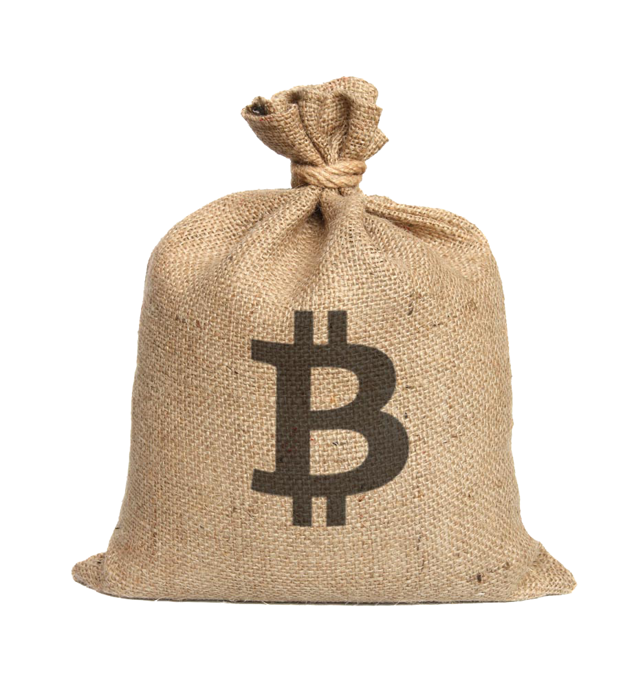 Fabric Bitcoin Sack Gunny Bag Paper Bit Clipart