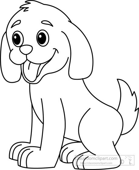 Black And White Puppy Dromfhj Top Clipart
