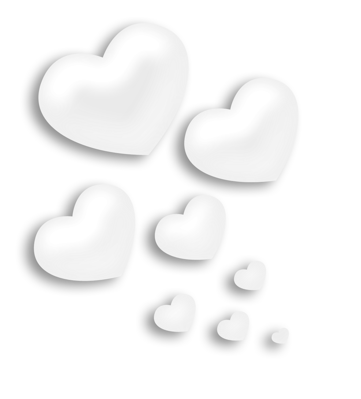 And Decorative Pattern Element Black Hearts White Clipart