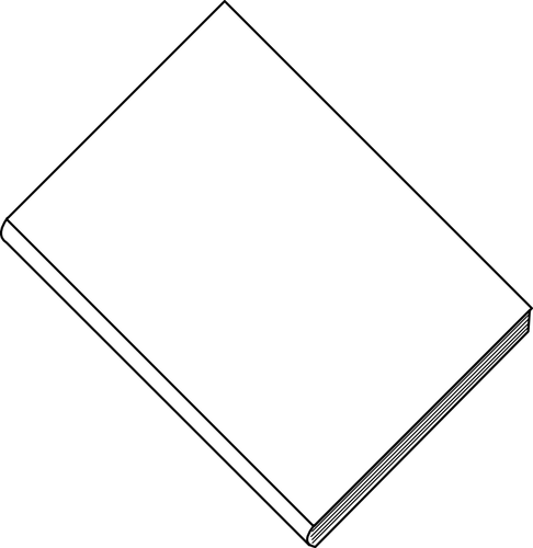 Blank White Book Clipart
