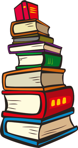 Pile Of Colorful Books Clipart
