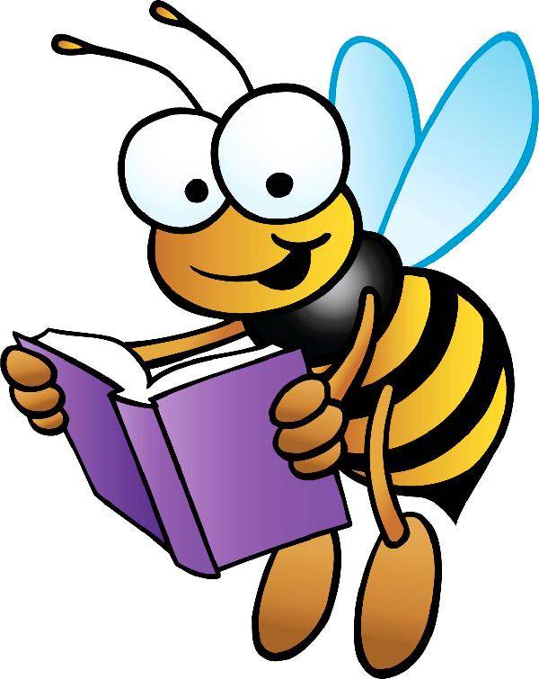 Books Bee With Book Clipart Clipart