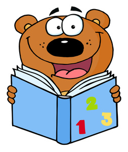 Books Book Education Image A Happy Bear Clipart
