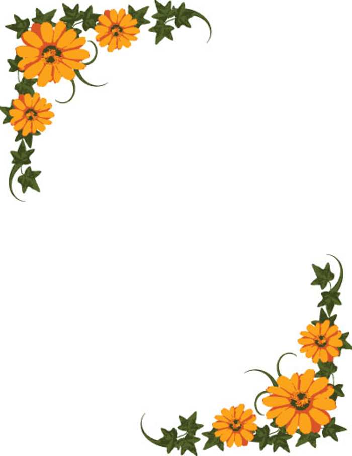 Flower Border Flower Border Pictures Reference Clipart