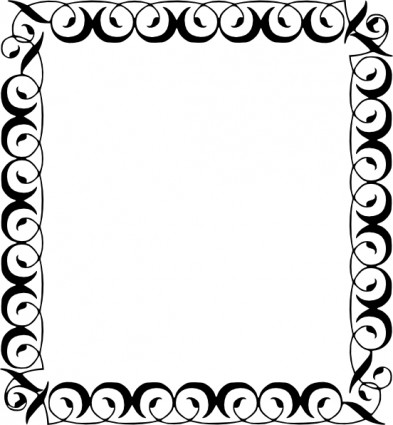 Decorative Border Vector In Open Office Drawing Clipart