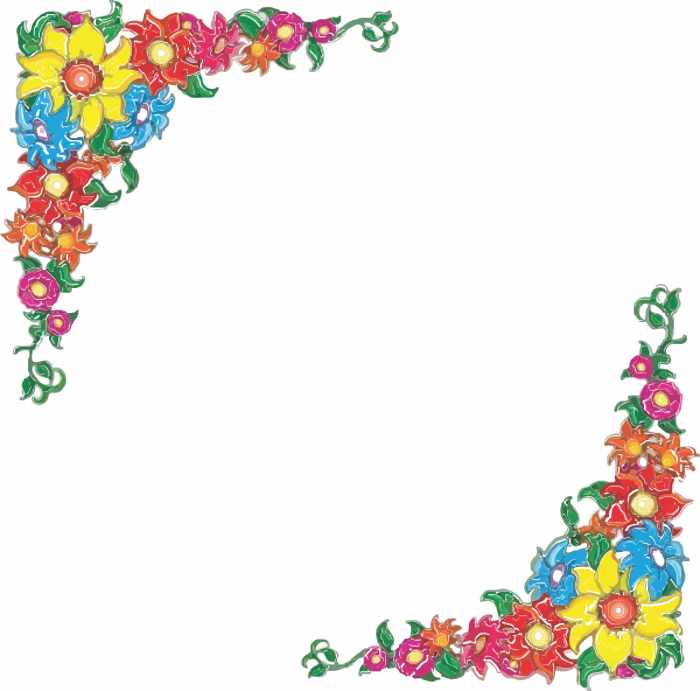 Flower Border Vector For Download About Image Clipart