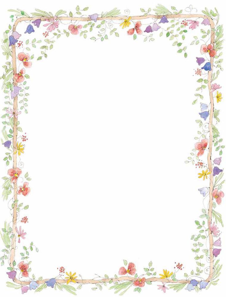 Free Flower Border We Are Here To Clipart