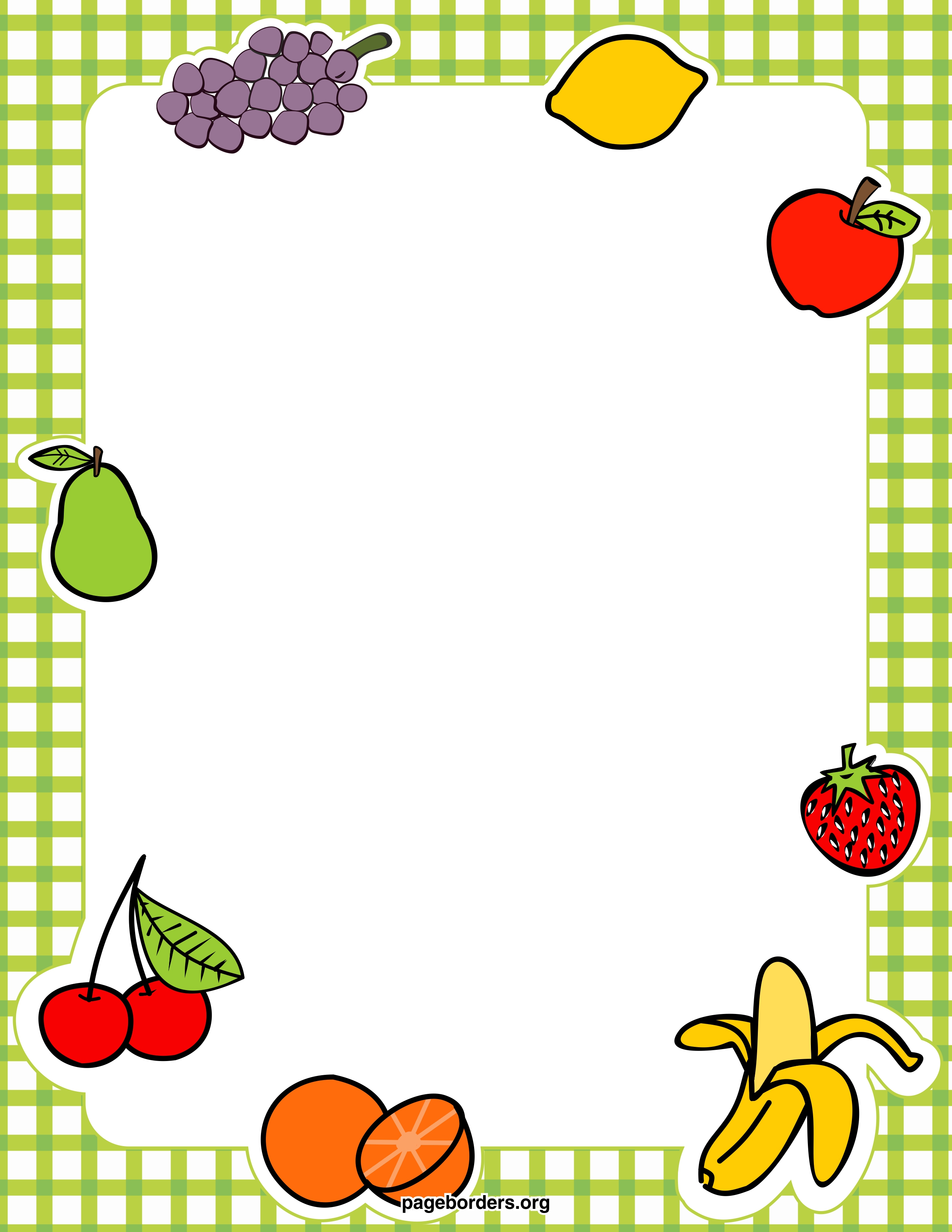 Food Border Image Png Clipart