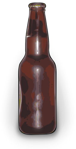 Of Brown Beer Bottle Clipart
