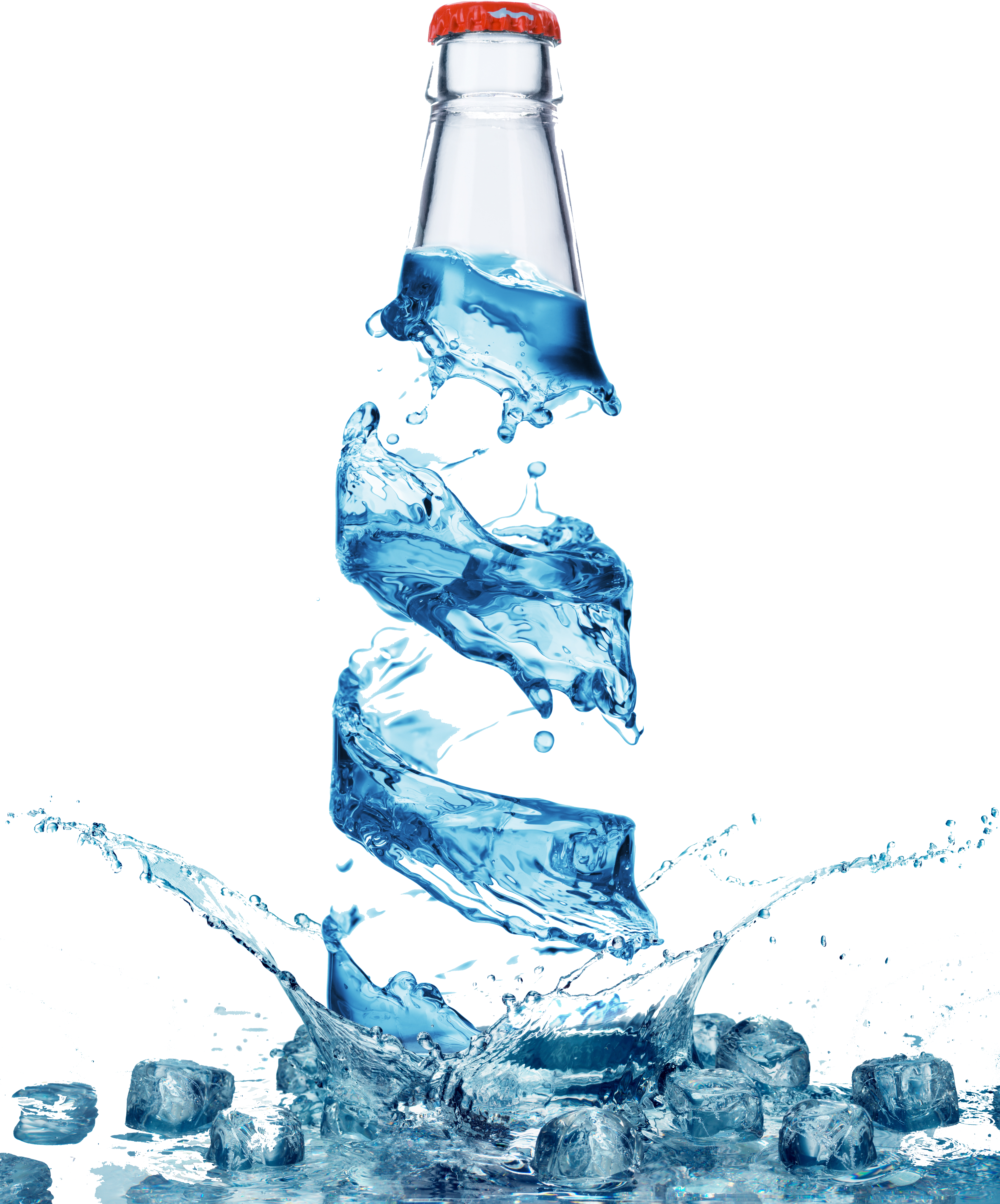 Download Water Purified Bottled Mineral Bottle Free HQ Image Clipart PNG Fr...