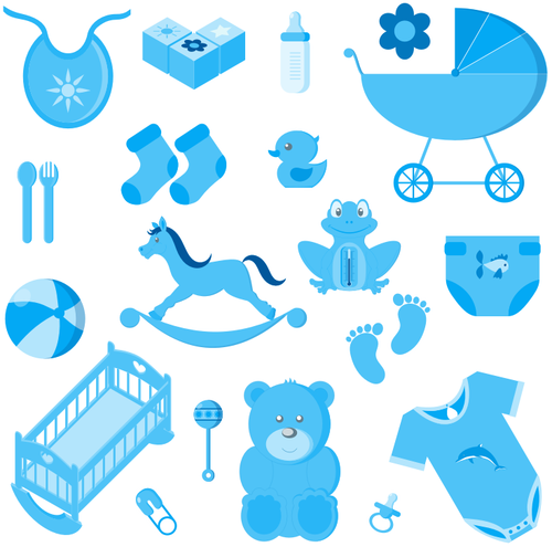 Baby Boy Accessories Image Clipart