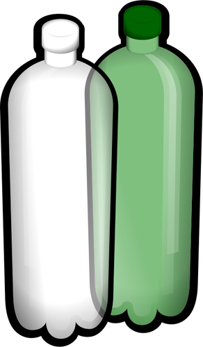 Two Water Bottles Clipart