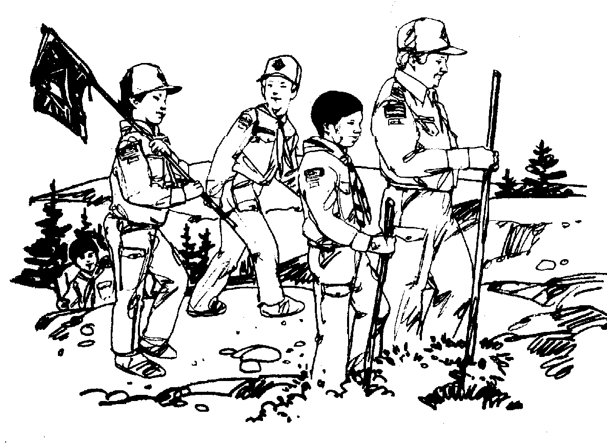 Boy Scout Hiking Transparent Image Clipart