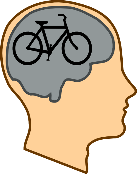 Biking On The Brain At Clker Vector Clipart