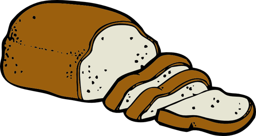 Color Graphics Of Loaf Of Bread Clipart