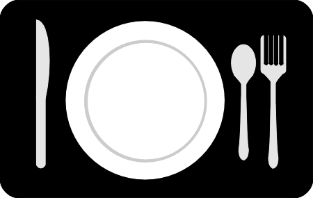 Free Food Black And White Plates Of Clipart